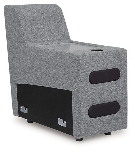 ModMax II Reclining Sectional with Chaise and Audio Console - Furniture & Design Outlet (Kalamazoo,MI)