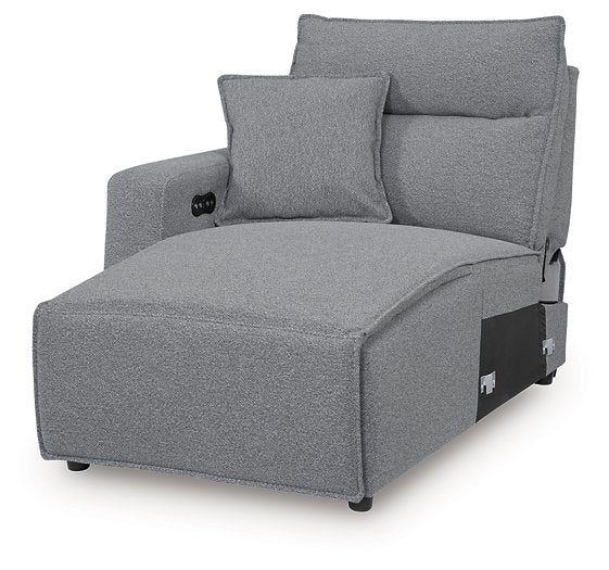 ModMax II Reclining Sectional with Chaise and Audio Console - Furniture & Design Outlet (Kalamazoo,MI)