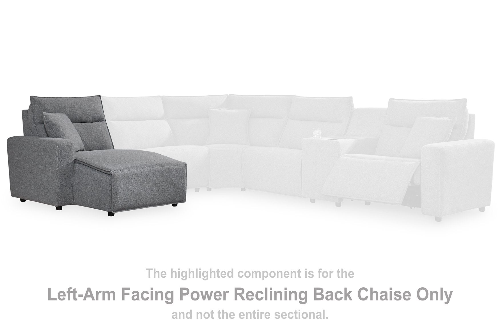 ModMax II Reclining Sectional with Chaise and Audio Console - Furniture & Design Outlet (Kalamazoo,MI)