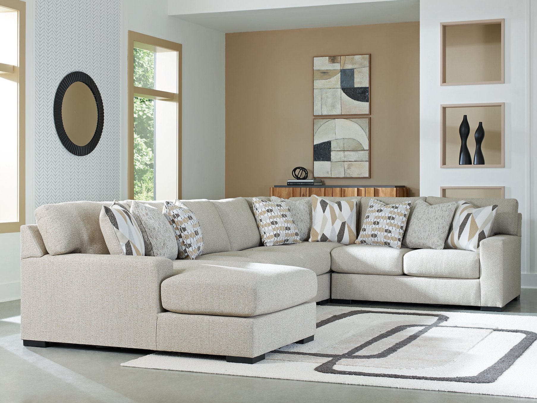 Laurelgrove Sectional with Chaise - Furniture & Design Outlet (Kalamazoo,MI)