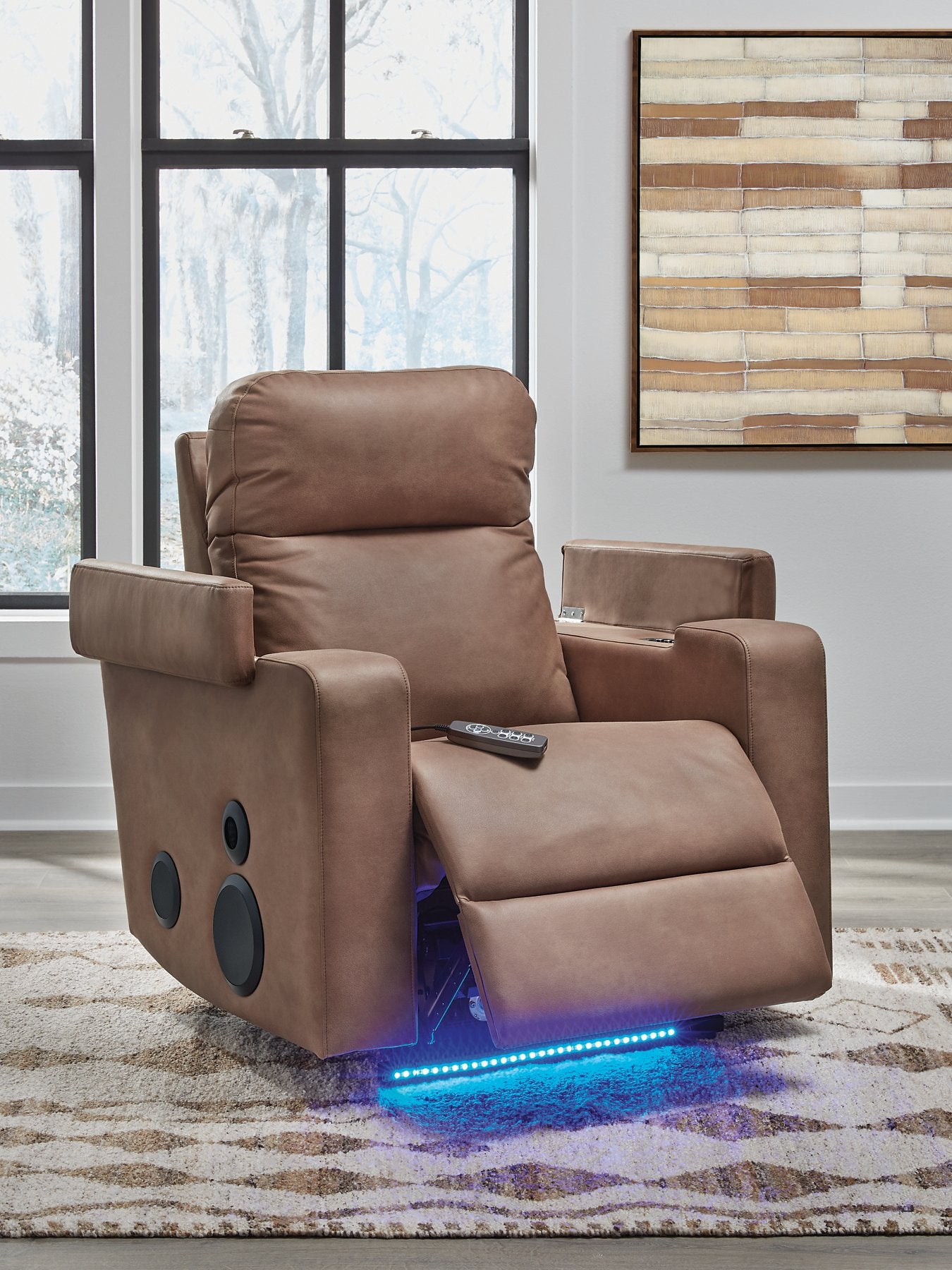 Lorrenton Power Glider Recliner with Audio System - Furniture & Design Outlet (Kalamazoo,MI)
