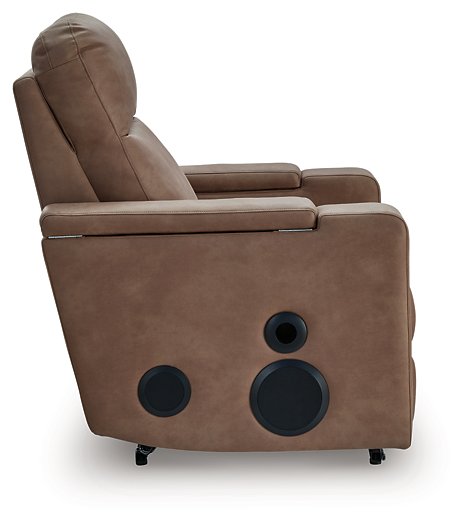 Lorrenton Power Glider Recliner with Audio System - Furniture & Design Outlet (Kalamazoo,MI)