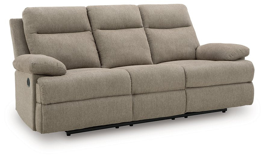 Side-Swipe Reclining Sofa with Drop Down Table - Furniture & Design Outlet (Kalamazoo,MI)