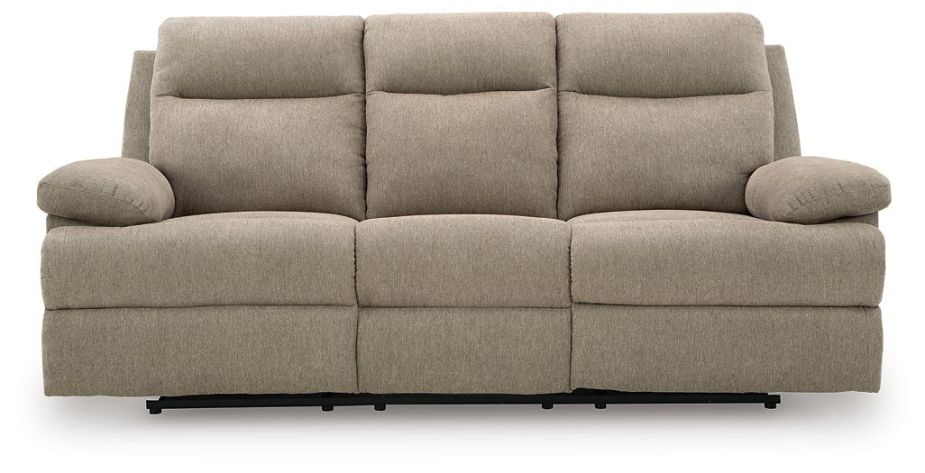 Side-Swipe Reclining Sofa with Drop Down Table - Furniture & Design Outlet (Kalamazoo,MI)