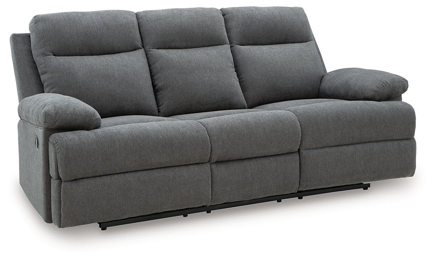Side-Swipe Reclining Sofa with Drop Down Table - Furniture & Design Outlet (Kalamazoo,MI)