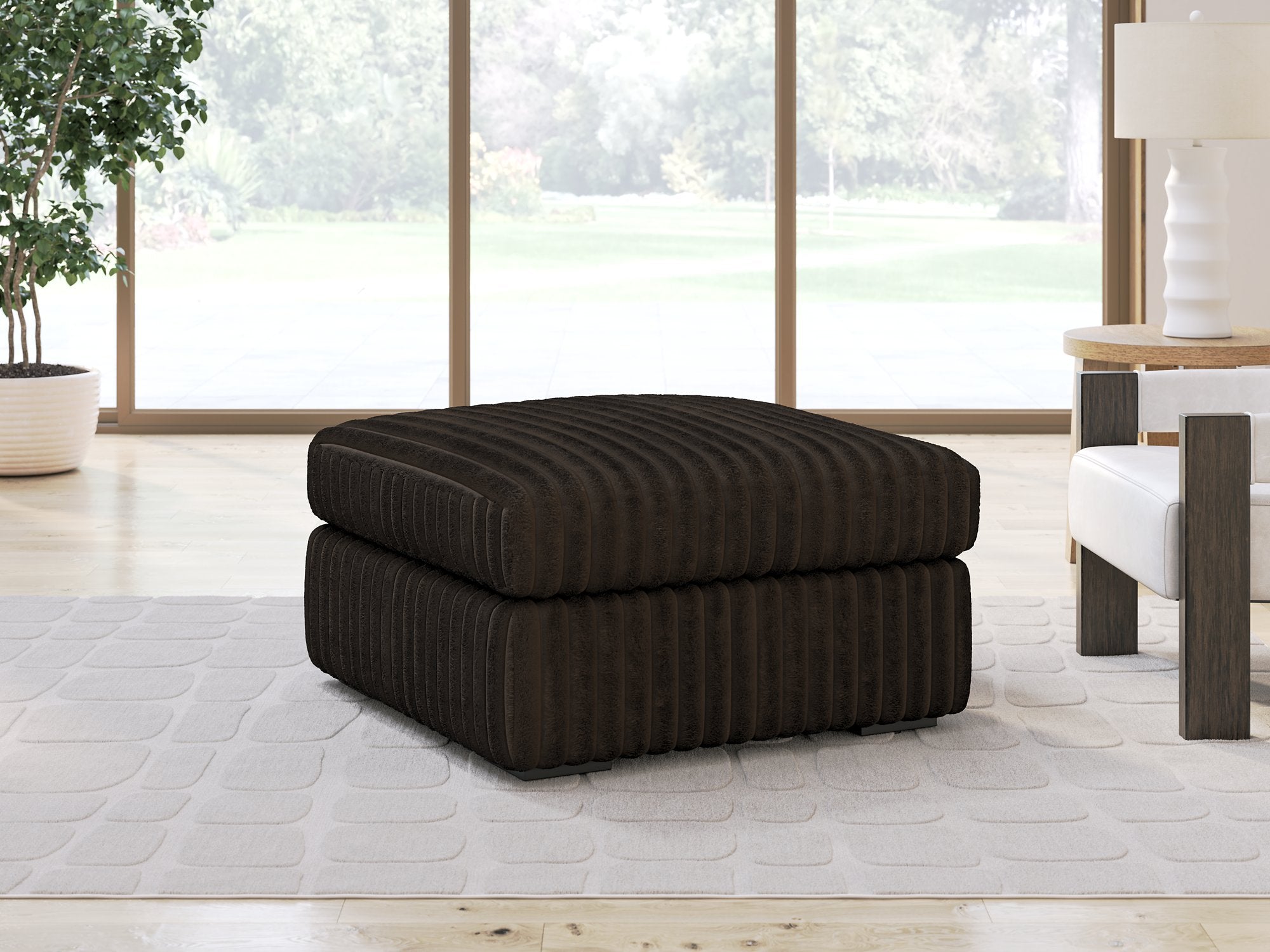Midnight-Madness Oversized Accent Ottoman - Furniture & Design Outlet (Kalamazoo,MI)