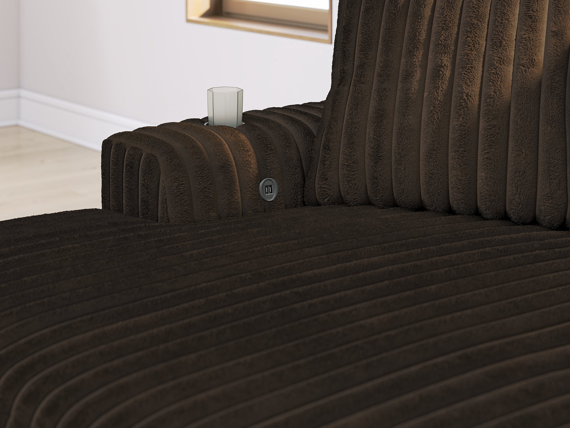 Midnight-Madness Oversized Chaise - Furniture & Design Outlet (Kalamazoo,MI)