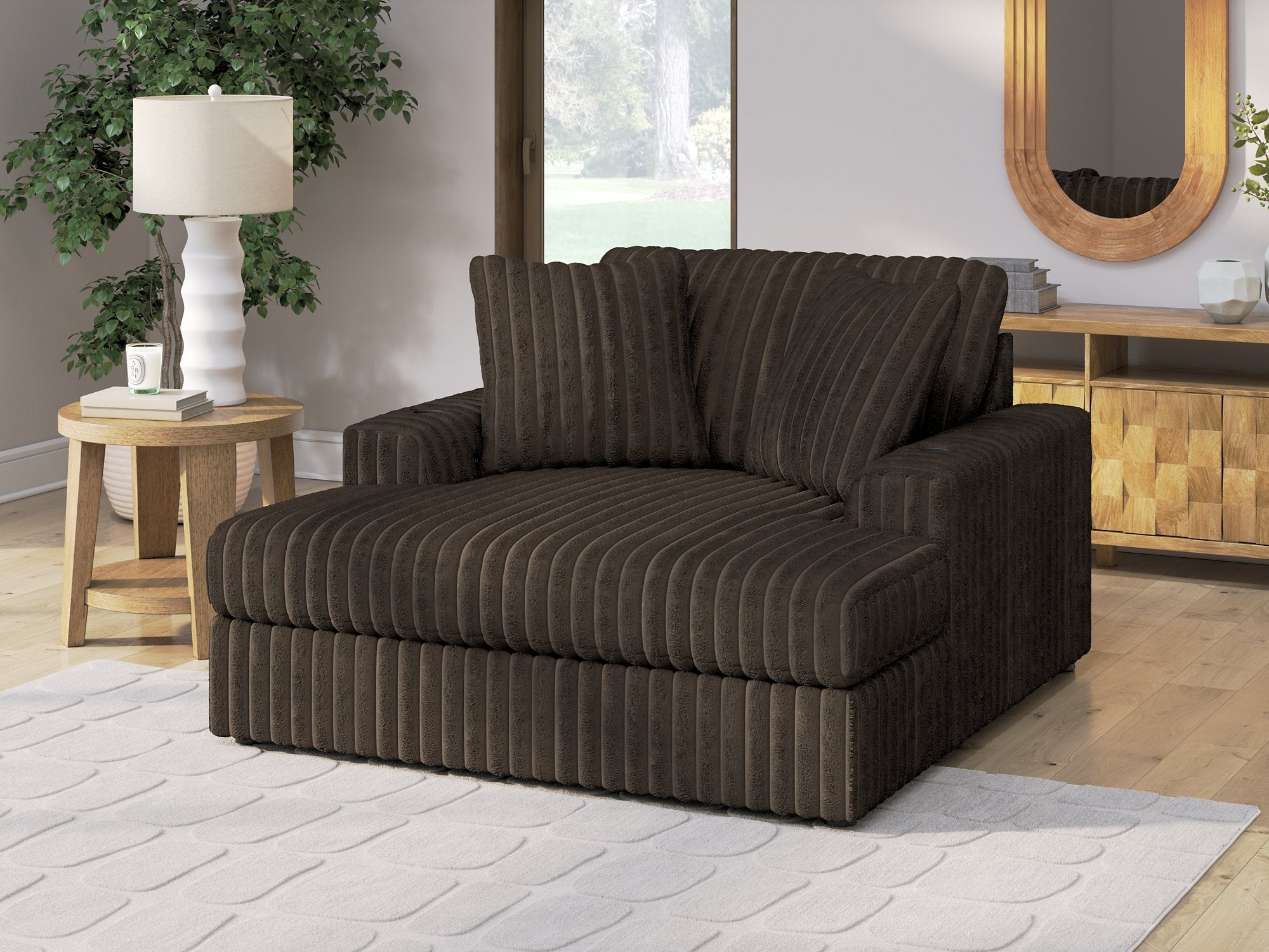Midnight-Madness Oversized Chaise - Furniture & Design Outlet (Kalamazoo,MI)