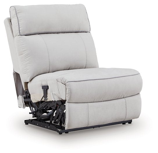 Social Pointe Reclining Sectional with Storage Console - Furniture & Design Outlet (Kalamazoo,MI)