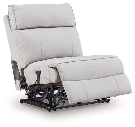 Social Pointe Reclining Sectional with Storage Console - Furniture & Design Outlet (Kalamazoo,MI)
