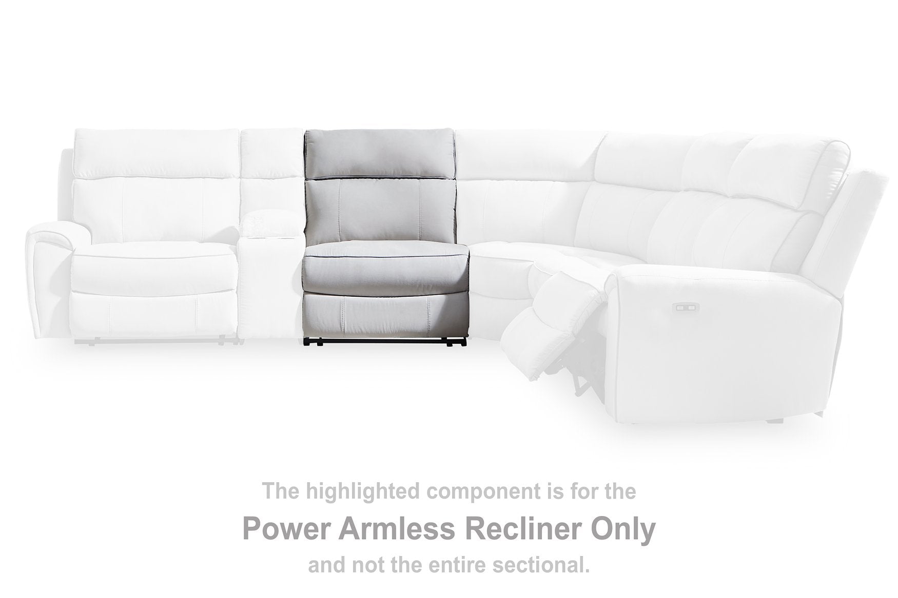 Social Pointe Reclining Sectional with Storage Console - Furniture & Design Outlet (Kalamazoo,MI)