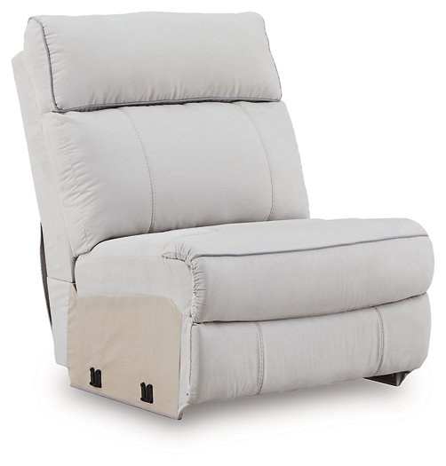 Social Pointe Reclining Sectional with Storage Console - Furniture & Design Outlet (Kalamazoo,MI)
