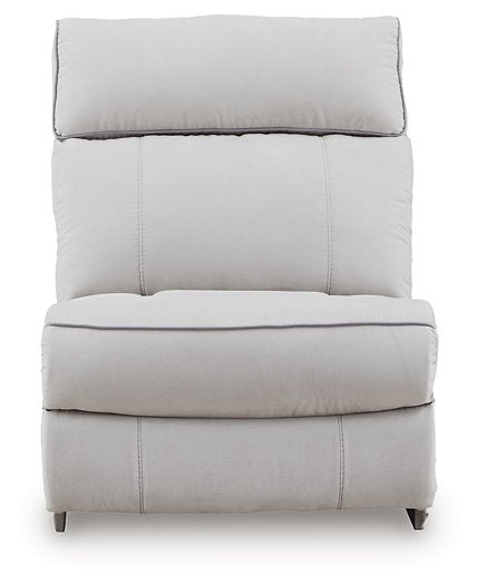 Social Pointe Reclining Sectional with Storage Console - Furniture & Design Outlet (Kalamazoo,MI)