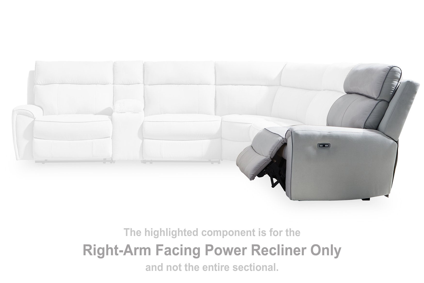 Social Pointe Reclining Sectional with Storage Console - Furniture & Design Outlet (Kalamazoo,MI)