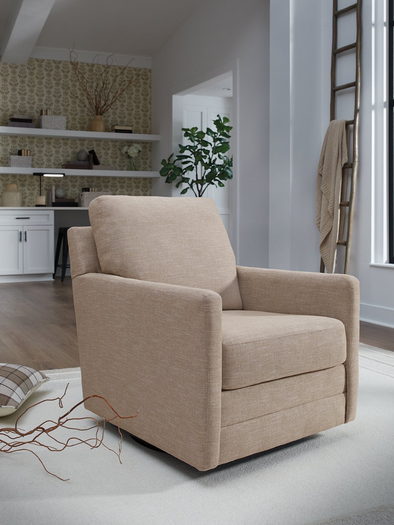 Freybourne Next-Gen Nuvella Swivel Accent Chair - Furniture & Design Outlet (Kalamazoo,MI)