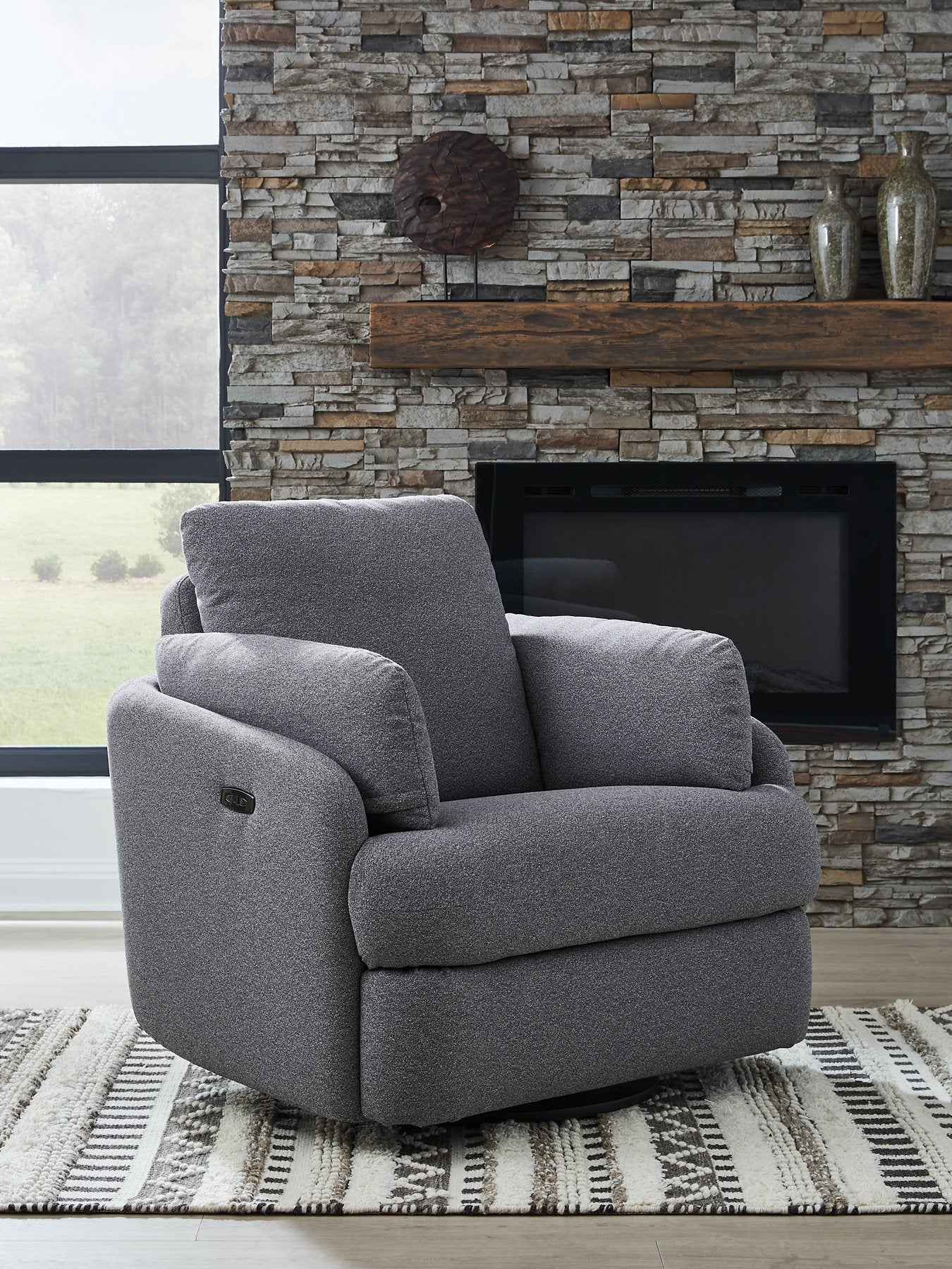 Alainmont Next-Gen Nuvella Swivel Power Recliner - Furniture & Design Outlet (Kalamazoo,MI)