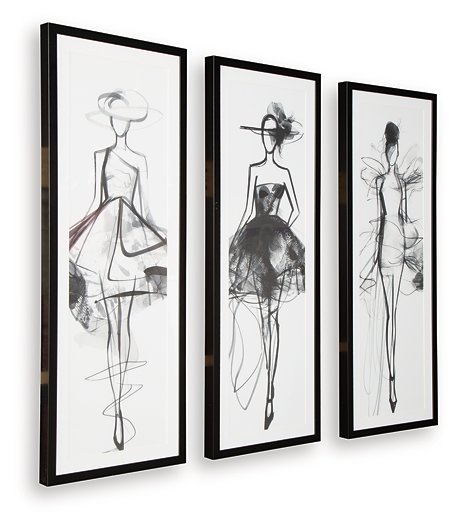 Mckerrick Wall Art Set (Set of 3) - Furniture & Design Outlet (Kalamazoo,MI)