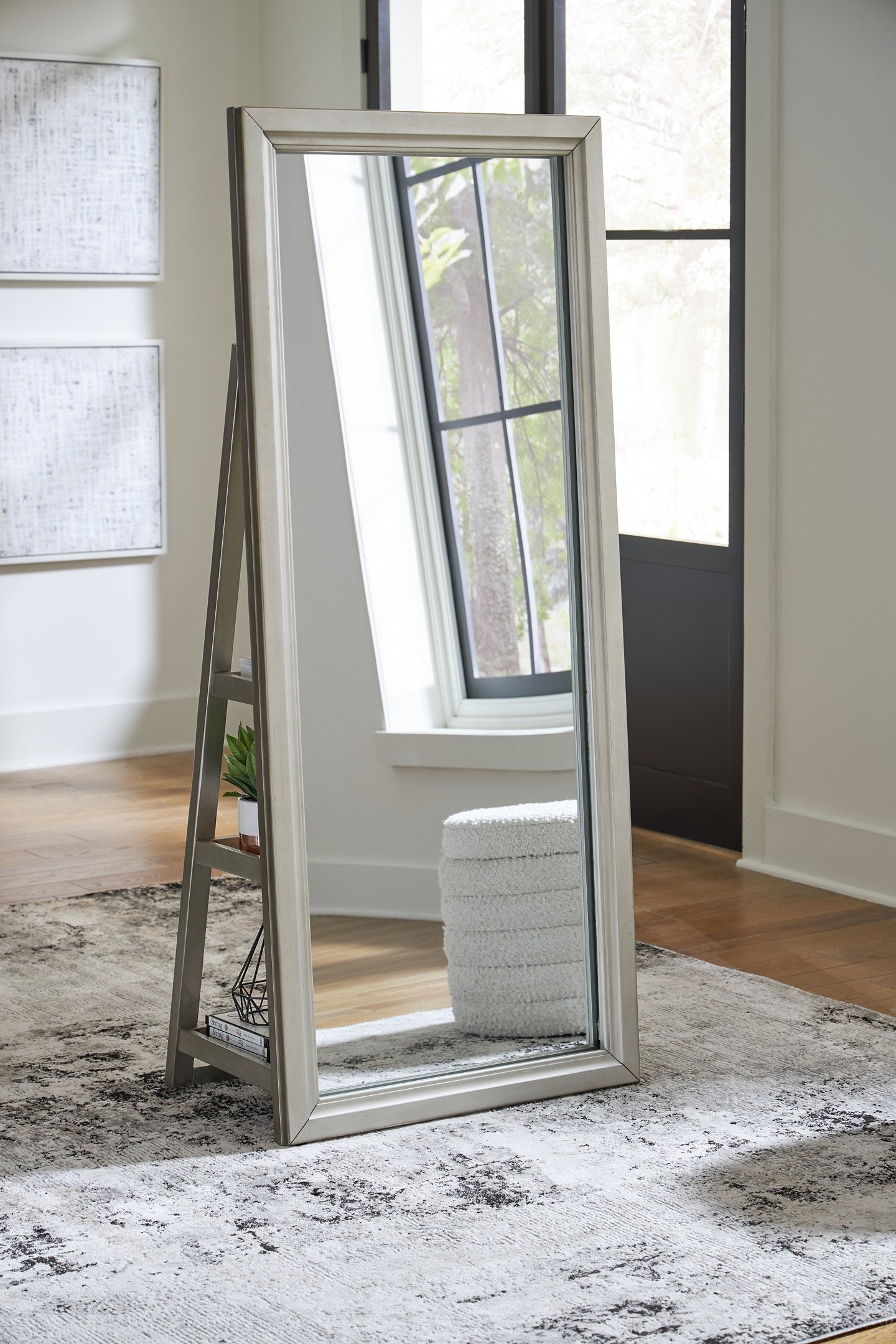 Evesen Floor Standing Mirror/Storage - Furniture & Design Outlet (Kalamazoo,MI)