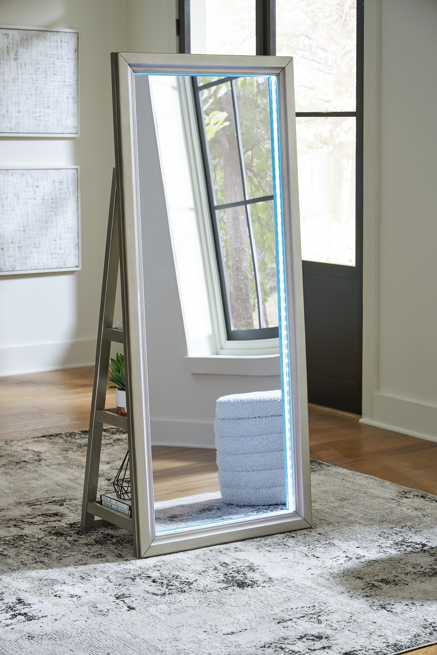 Evesen Floor Standing Mirror/Storage - Furniture & Design Outlet (Kalamazoo,MI)