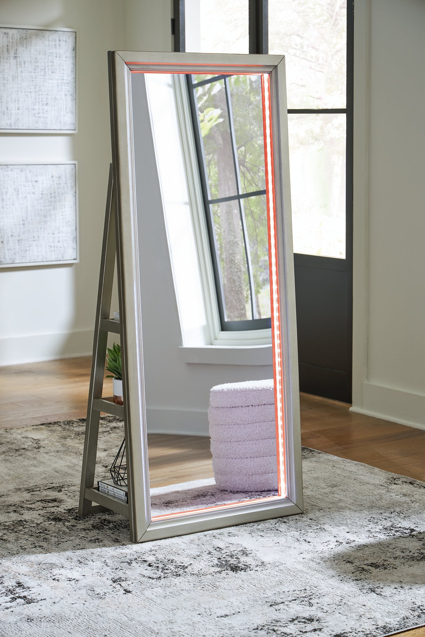 Evesen Floor Standing Mirror/Storage - Furniture & Design Outlet (Kalamazoo,MI)