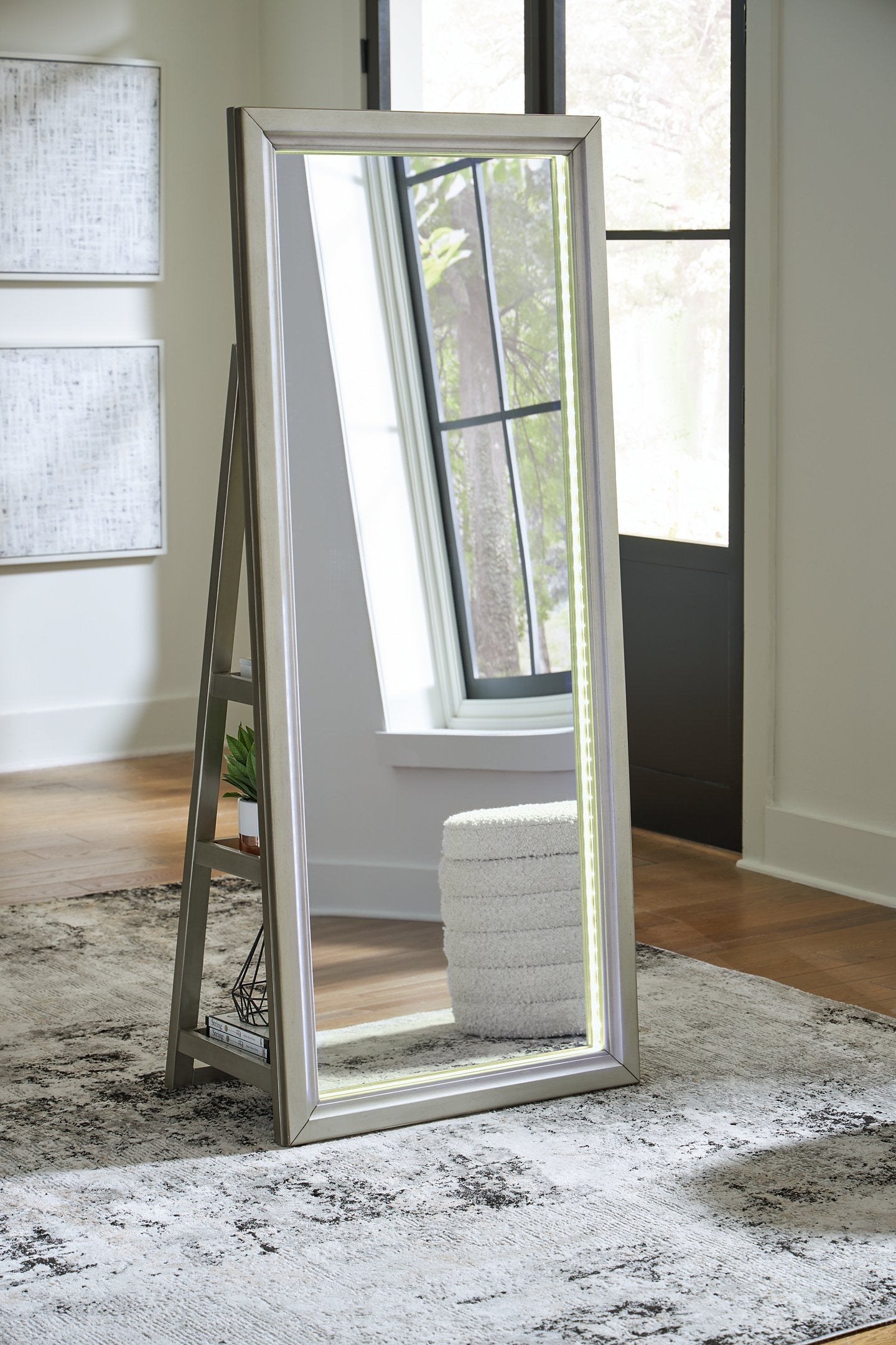 Evesen Floor Standing Mirror/Storage - Furniture & Design Outlet (Kalamazoo,MI)