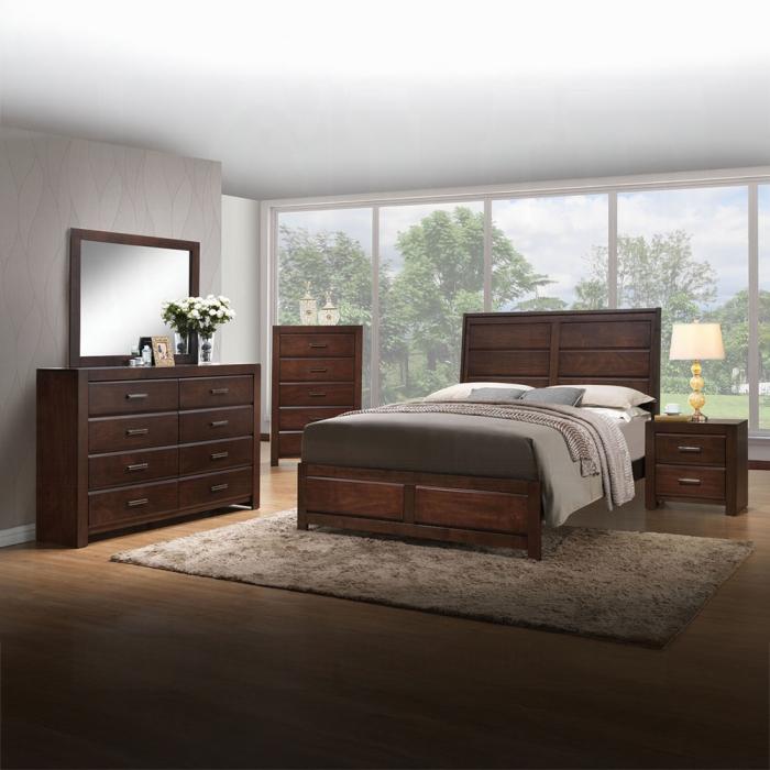 Oberreit Walnut Queen Bed - Furniture & Design Outlet (Kalamazoo,MI)
