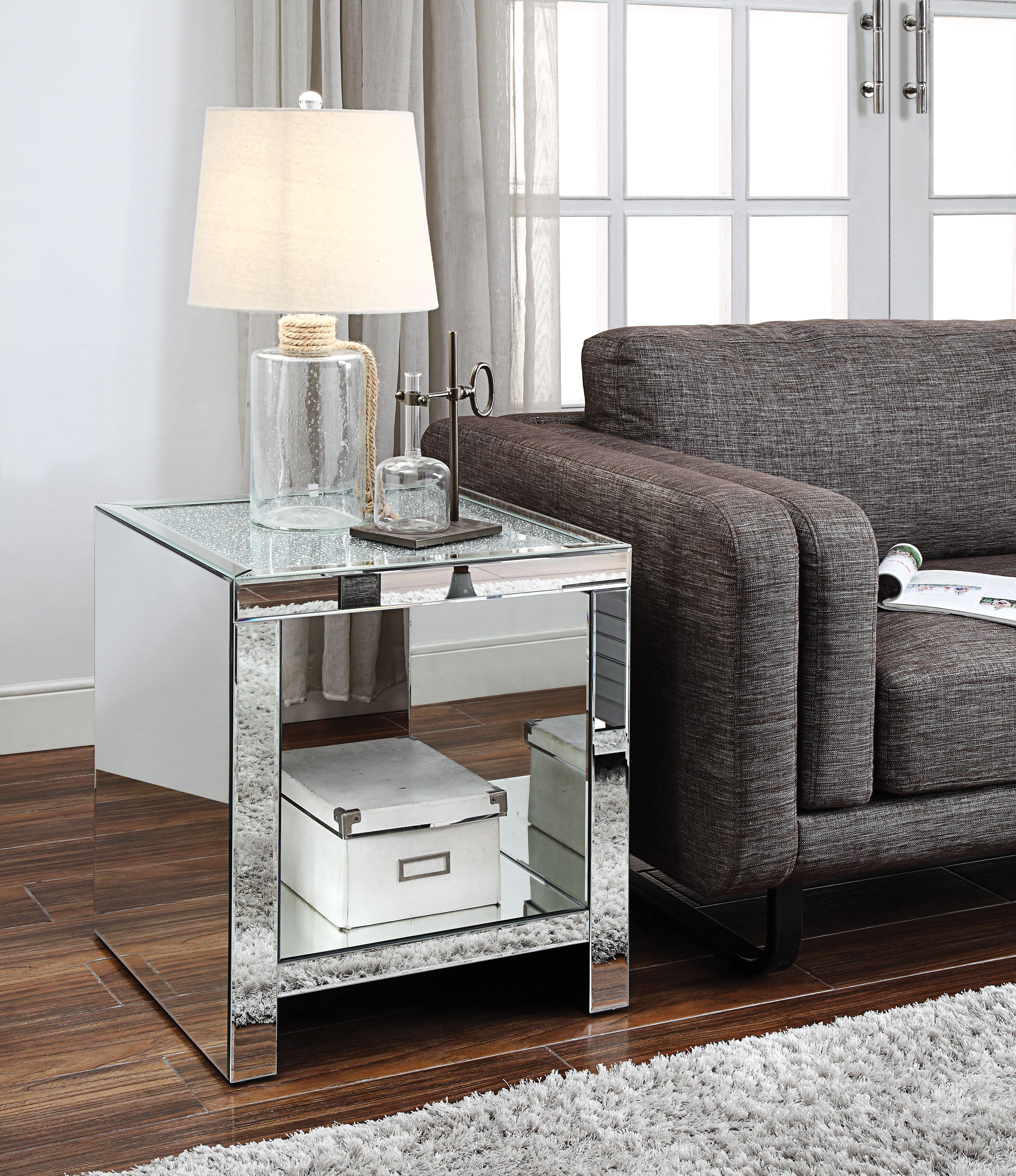 Malish Mirrored End Table image