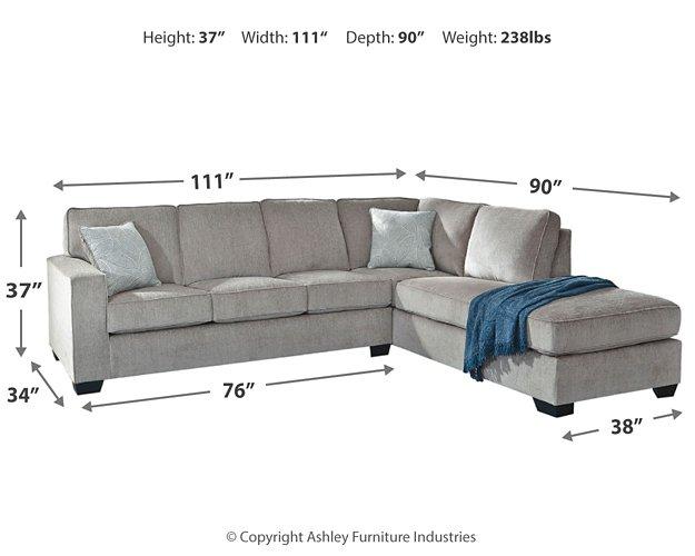 Altari 2-Piece Sleeper Sectional with Chaise - Furniture & Design Outlet (Kalamazoo,MI)