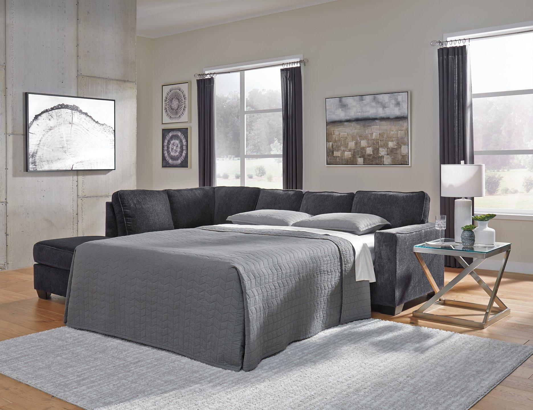 Altari 2-Piece Sleeper Sectional with Chaise - Furniture & Design Outlet (Kalamazoo,MI)