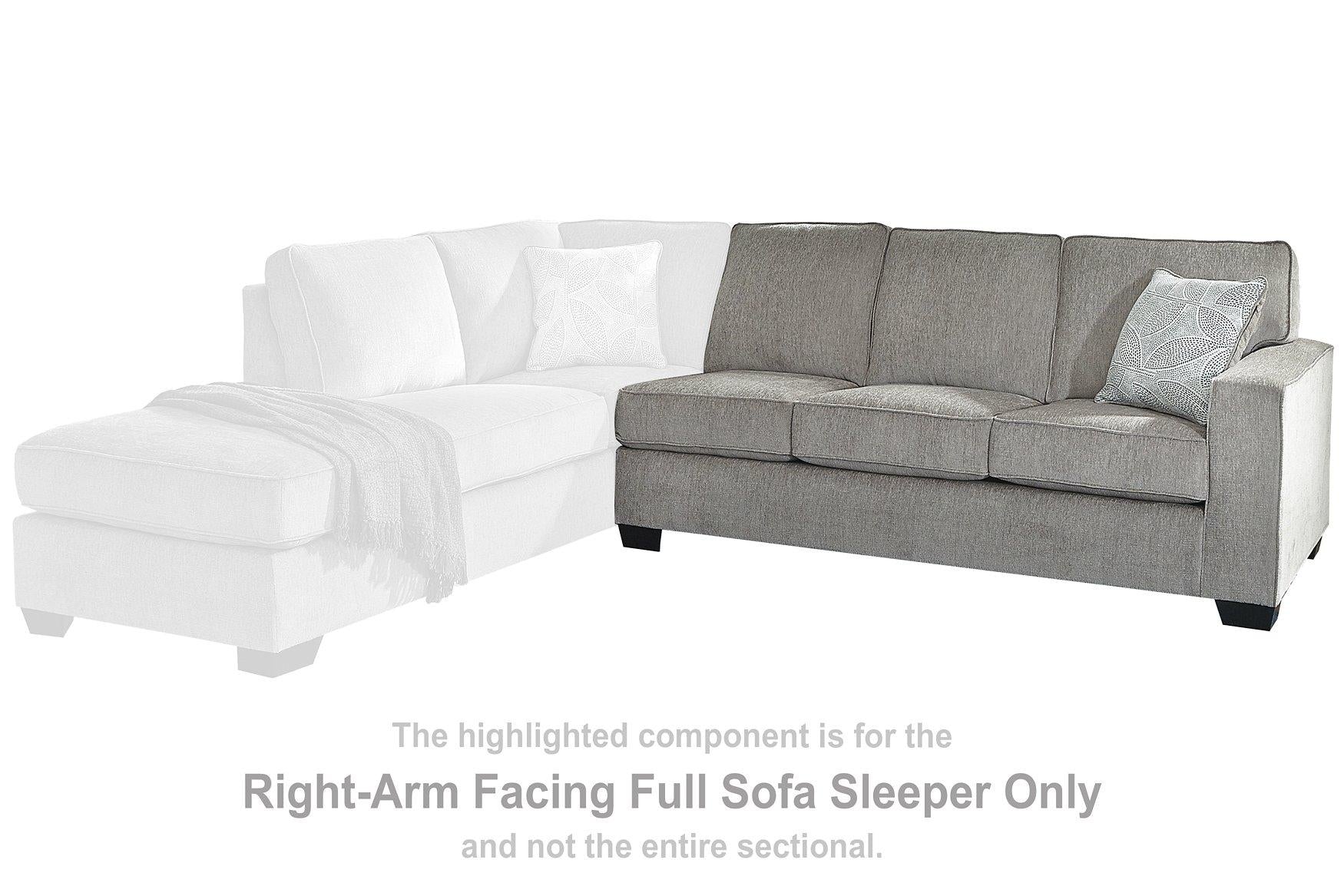 Altari 2-Piece Sleeper Sectional with Chaise - Furniture & Design Outlet (Kalamazoo,MI)