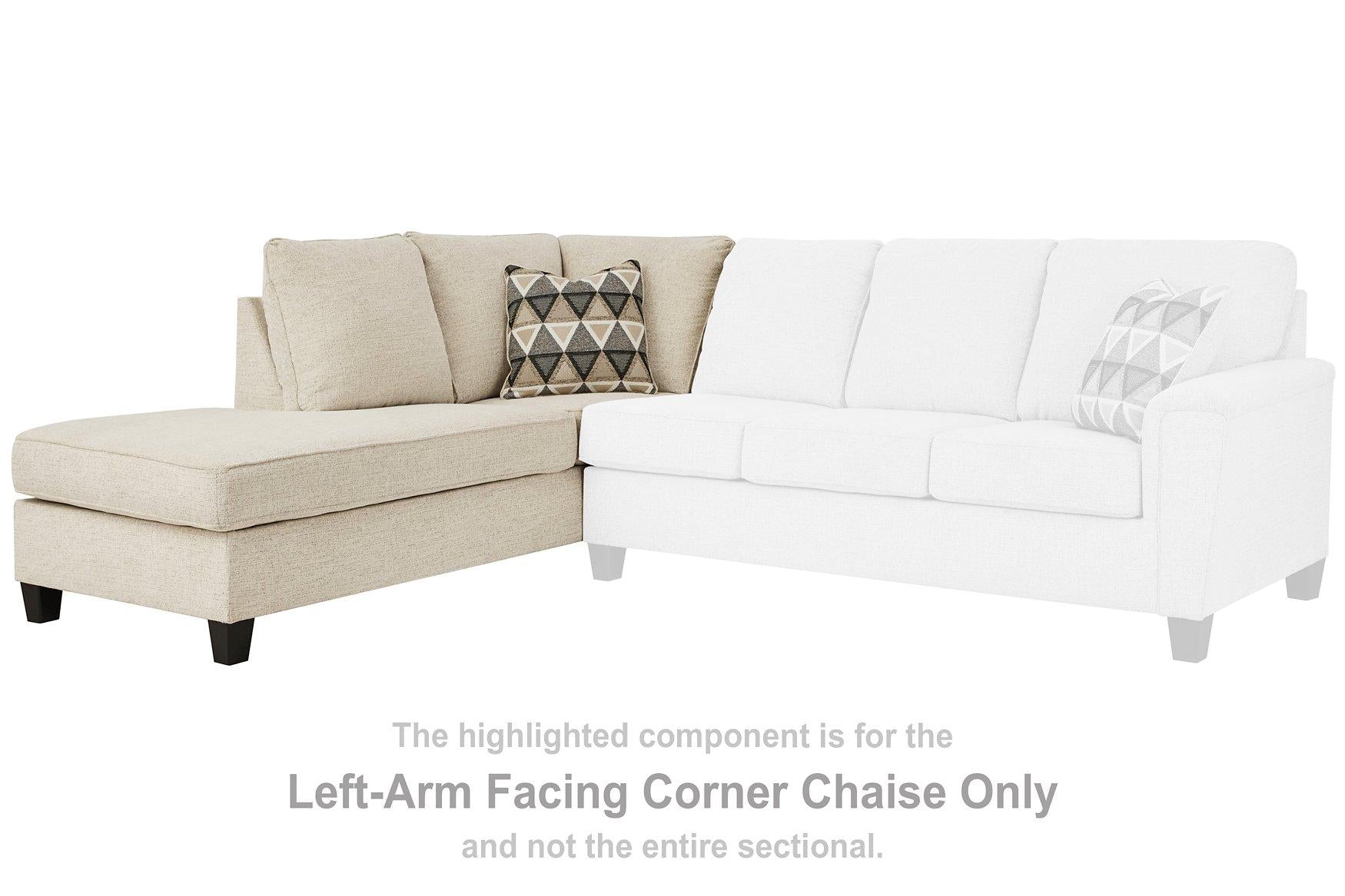 Abinger 2-Piece Sectional with Chaise - Furniture & Design Outlet (Kalamazoo,MI)