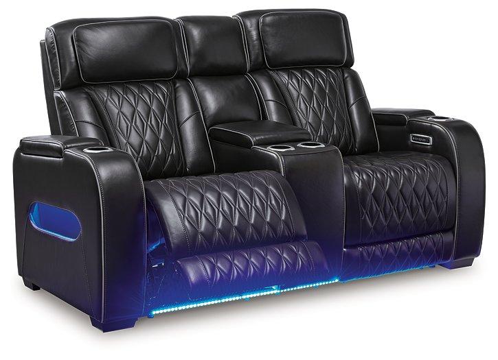 Boyington Power Reclining Loveseat with Console - Furniture & Design Outlet (Kalamazoo,MI)