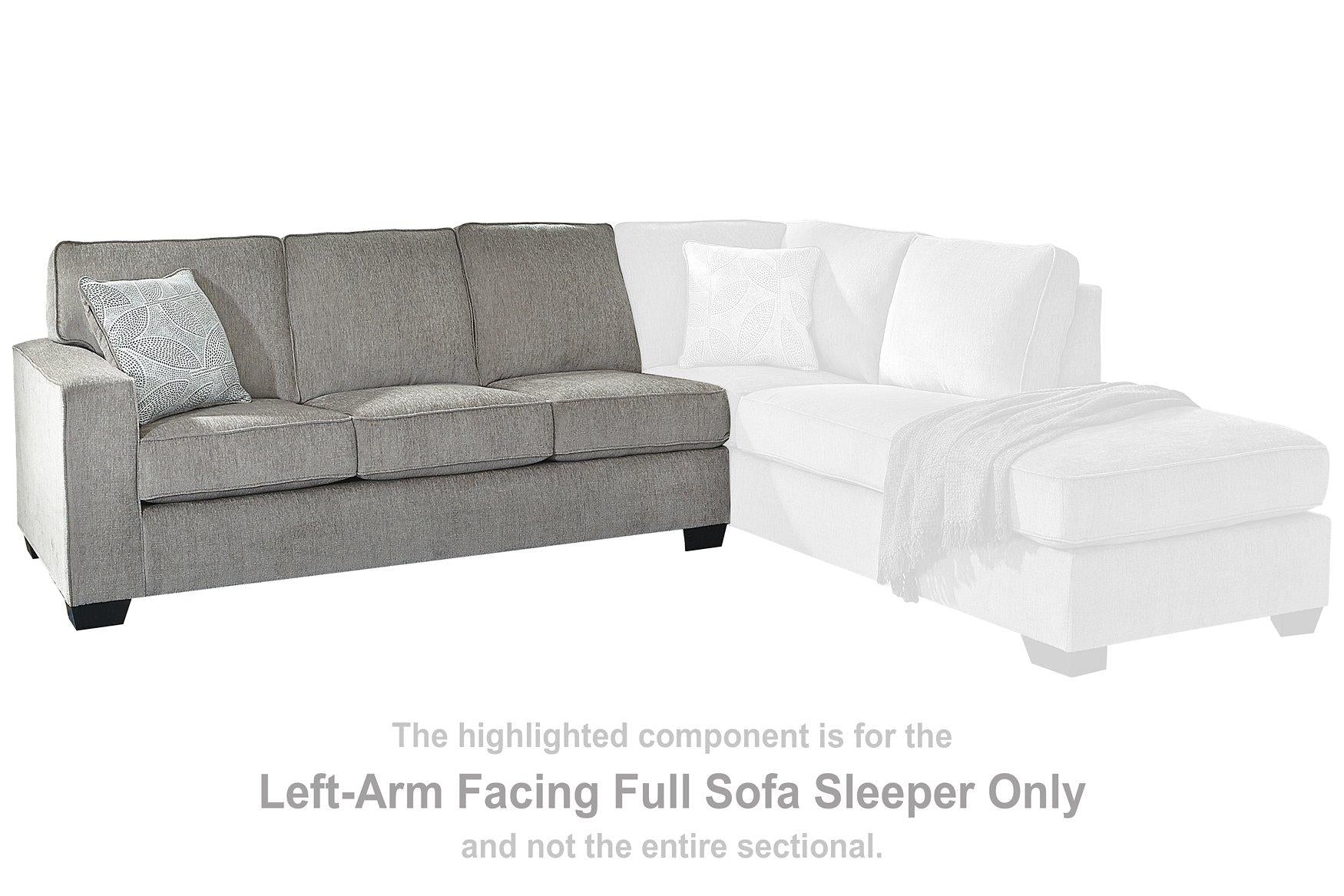 Altari 2-Piece Sleeper Sectional with Chaise - Furniture & Design Outlet (Kalamazoo,MI)