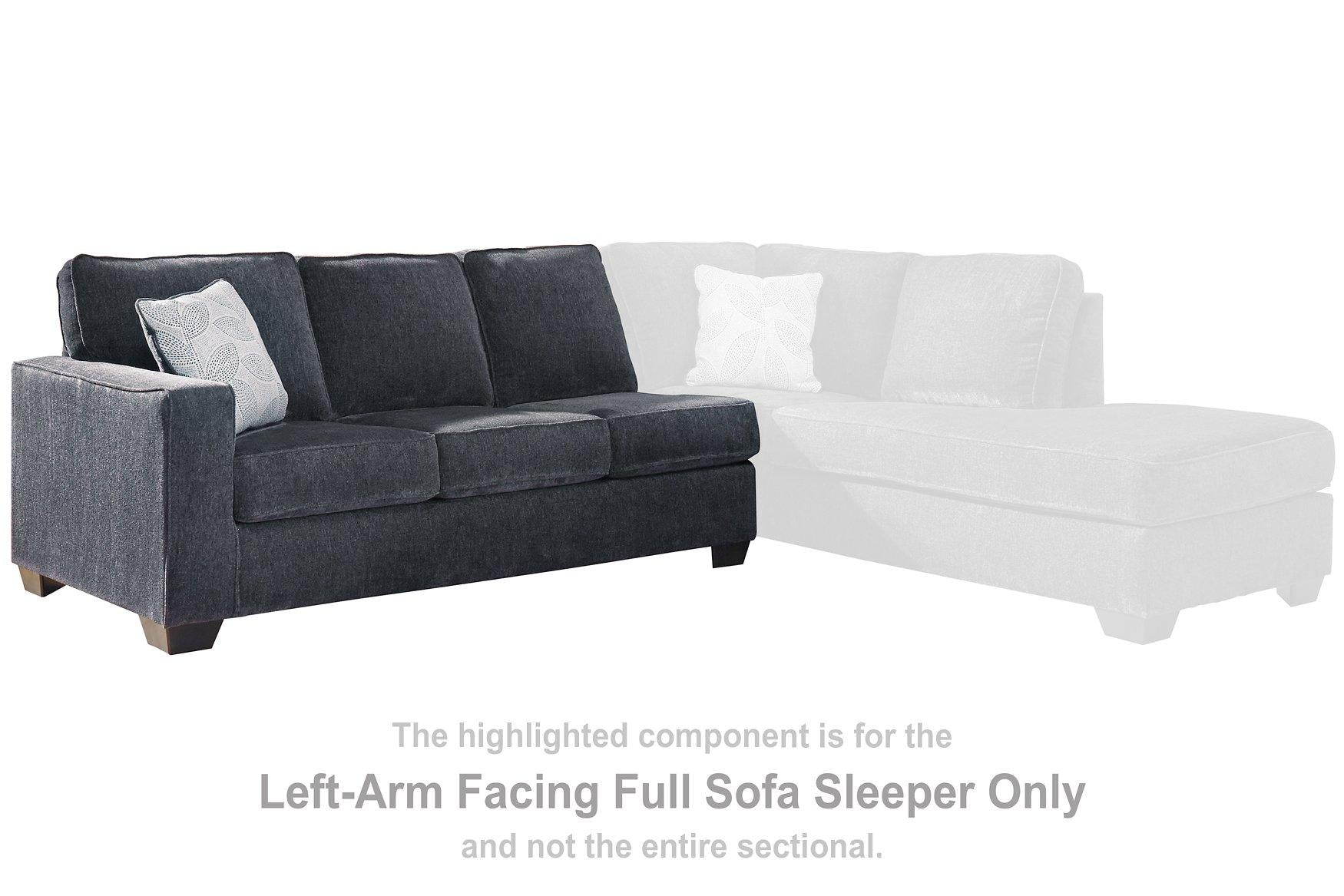 Altari 2-Piece Sleeper Sectional with Chaise - Furniture & Design Outlet (Kalamazoo,MI)