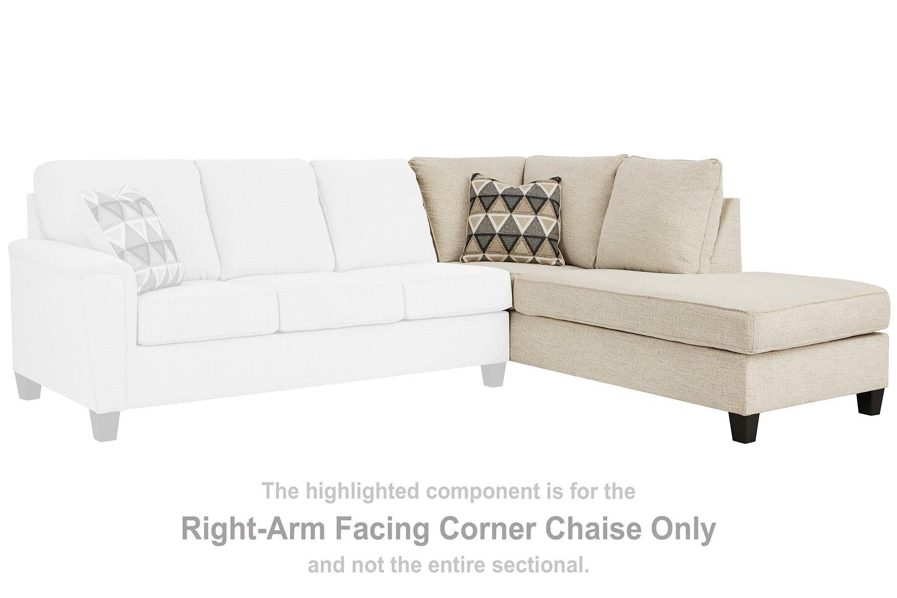 Abinger 2-Piece Sectional with Chaise - Furniture & Design Outlet (Kalamazoo,MI)