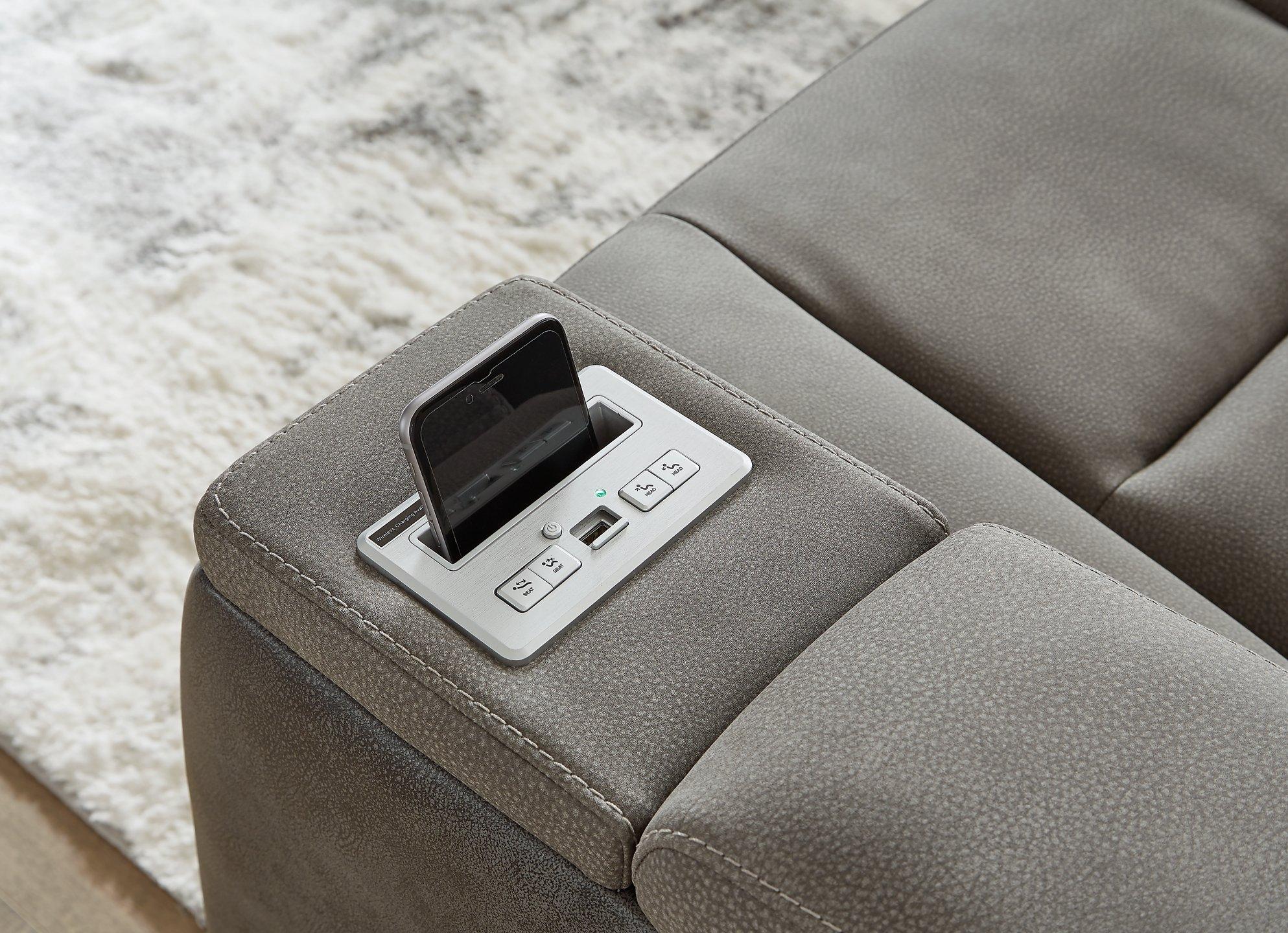 Next-Gen DuraPella Power Reclining Loveseat with Console - Furniture & Design Outlet (Kalamazoo,MI)