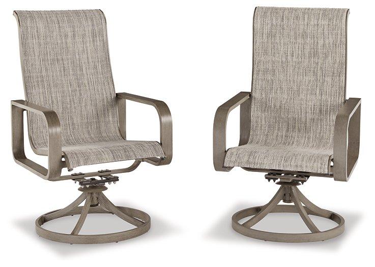 Beach Front Sling Swivel Chair (Set of 2) - Furniture & Design Outlet (Kalamazoo,MI)