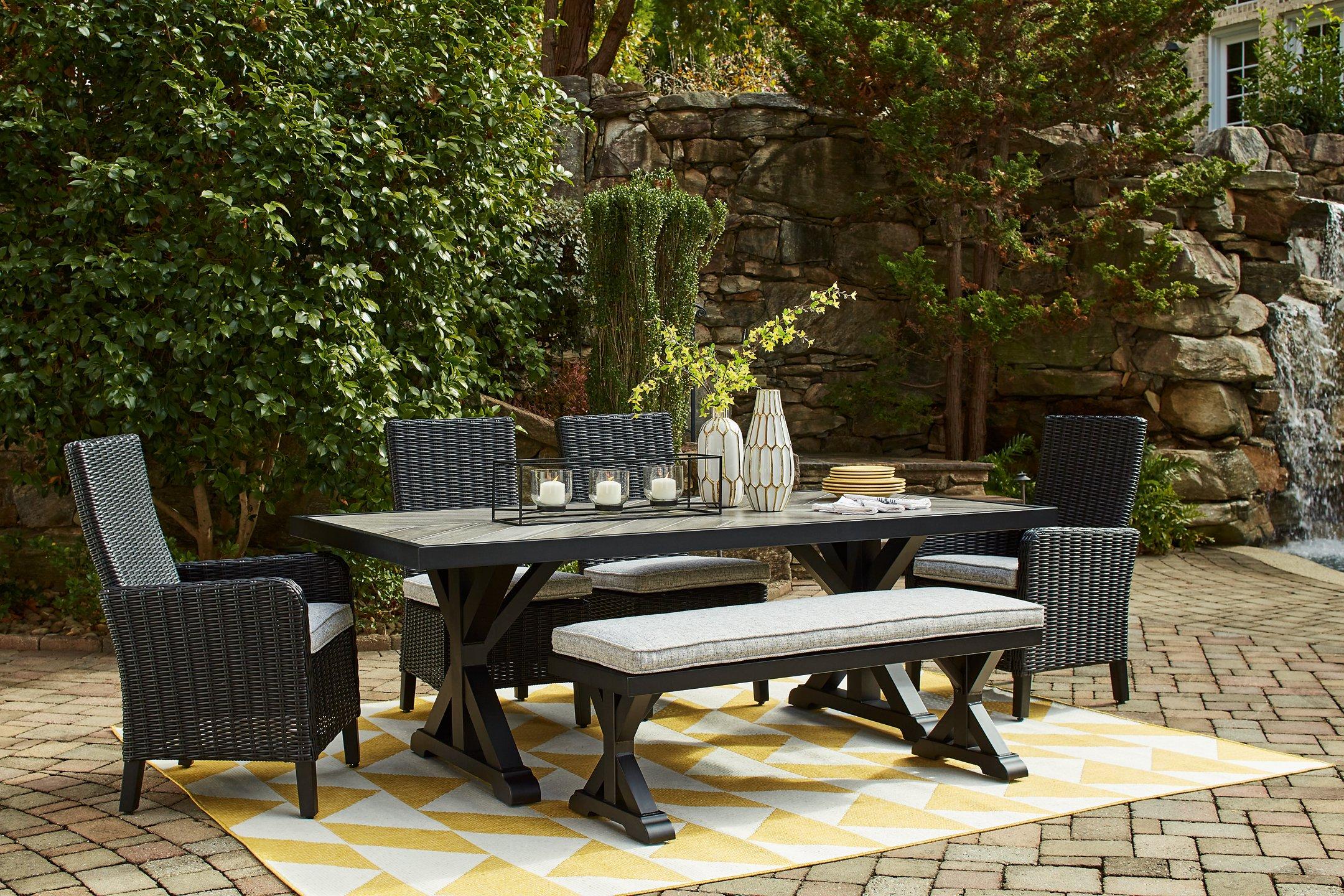 Beachcroft Outdoor Dining Set - Furniture & Design Outlet (Kalamazoo,MI)