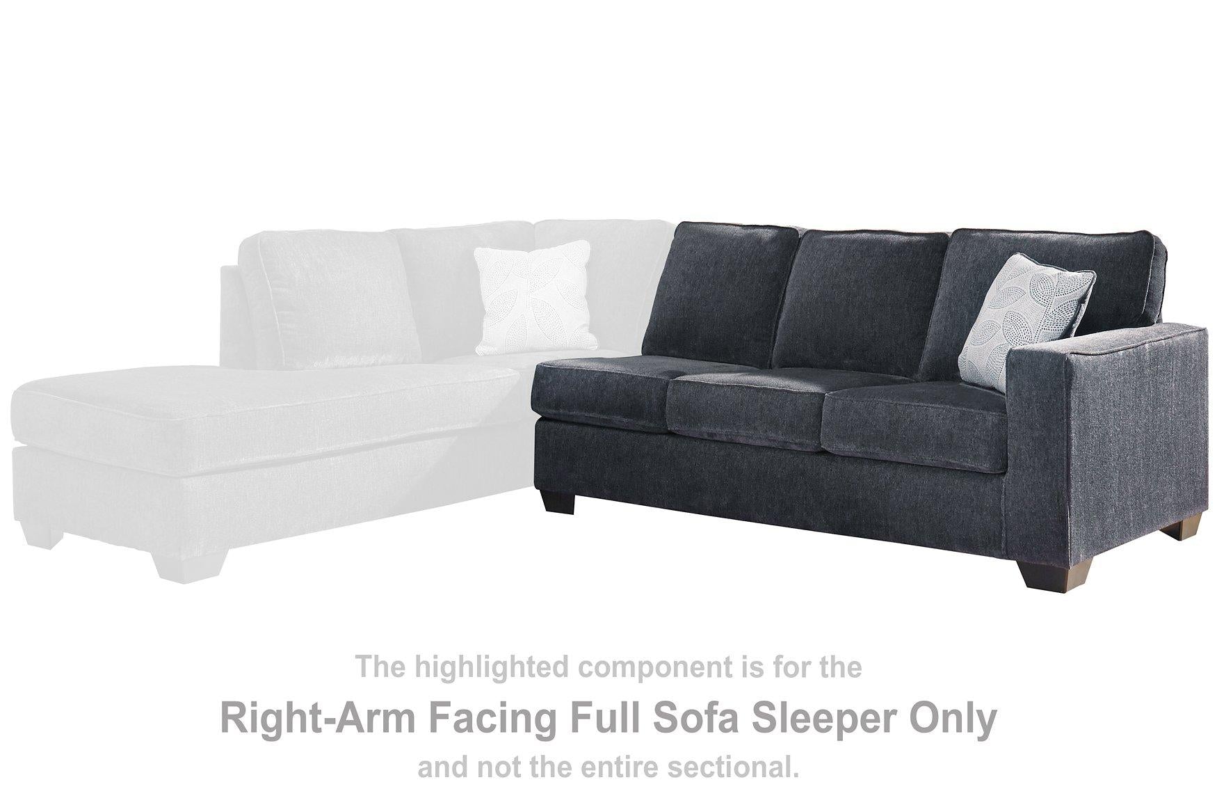 Altari 2-Piece Sleeper Sectional with Chaise - Furniture & Design Outlet (Kalamazoo,MI)