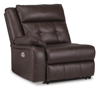 Punch Up Power Reclining Sectional Loveseat with Console - Furniture & Design Outlet (Kalamazoo,MI)