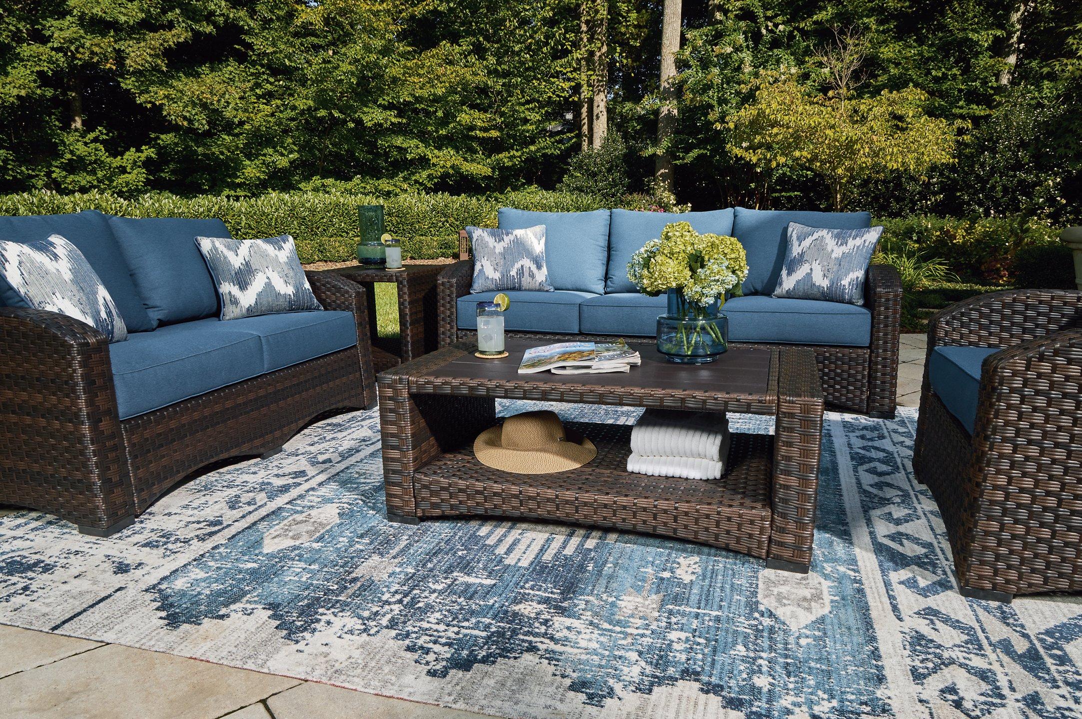 Windglow Outdoor Sofa with Cushion - Furniture & Design Outlet (Kalamazoo,MI)