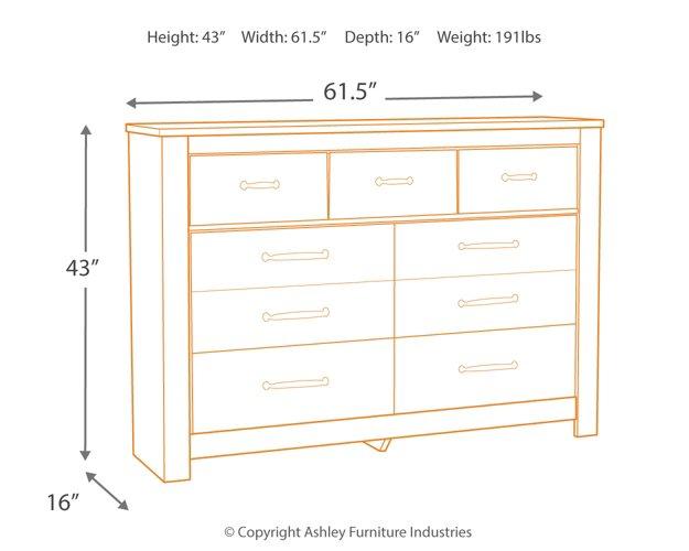 Bellaby Dresser and Mirror - Furniture & Design Outlet (Kalamazoo,MI)