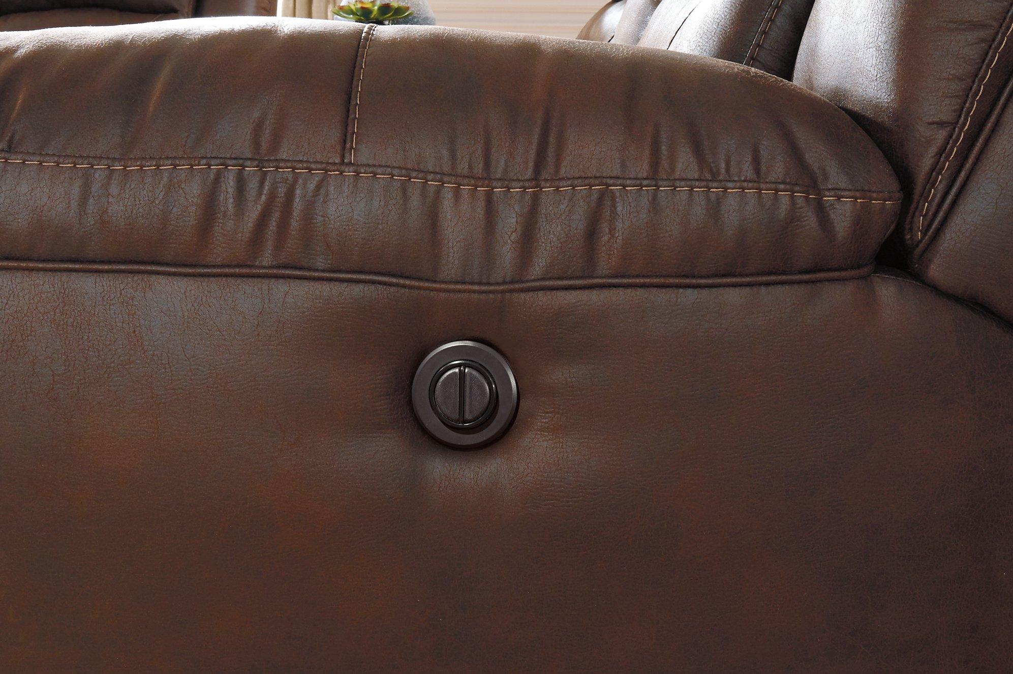Stoneland Power Reclining Loveseat with Console - Furniture & Design Outlet (Kalamazoo,MI)