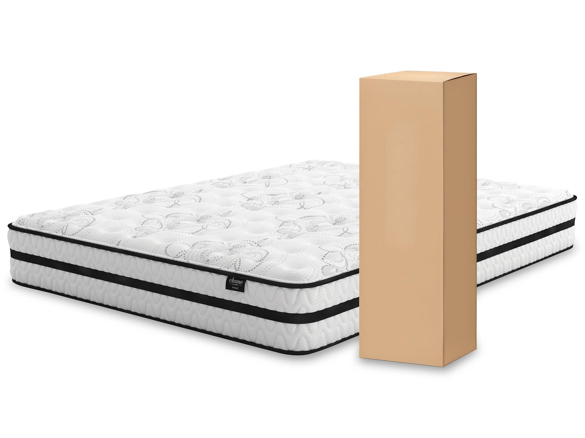 Chime 10 Inch Hybrid Mattress Set - Furniture & Design Outlet (Kalamazoo,MI)