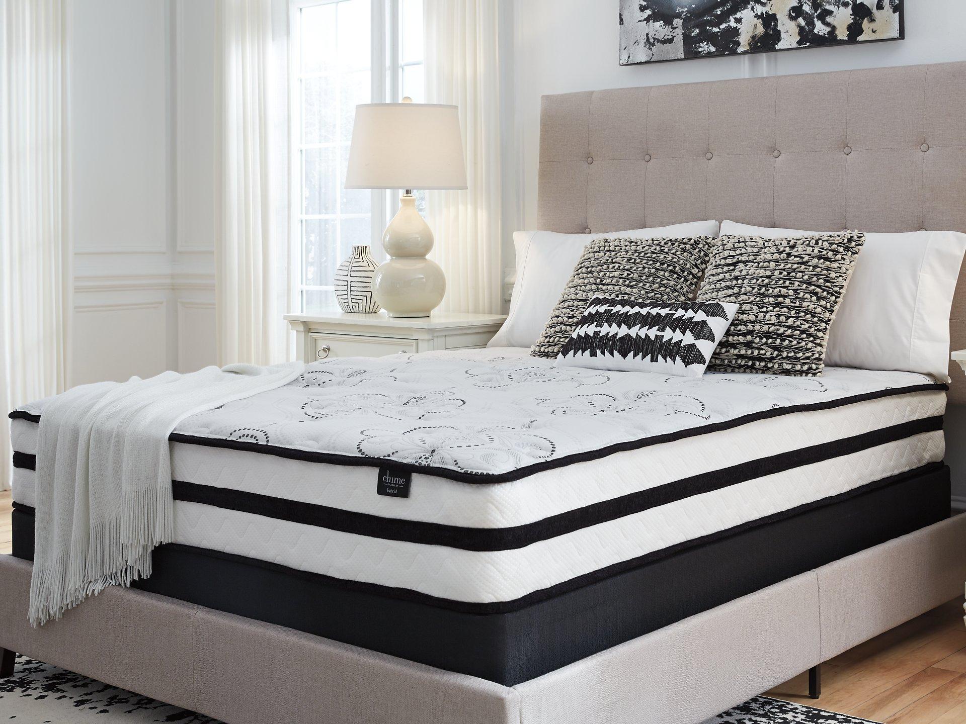 Chime 10 Inch Hybrid Mattress Set - Furniture & Design Outlet (Kalamazoo,MI)