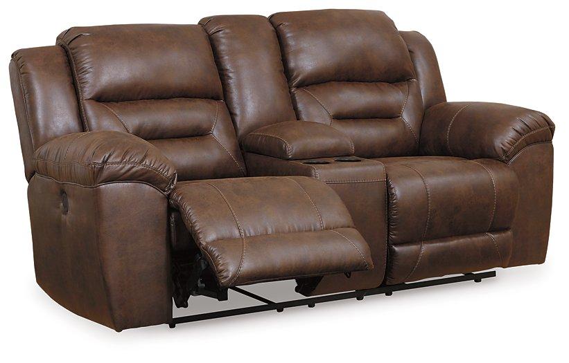 Stoneland Power Reclining Loveseat with Console - Furniture & Design Outlet (Kalamazoo,MI)