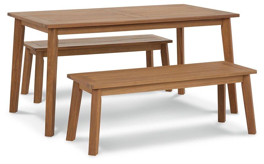 Janiyah Outdoor Dining Set - Furniture & Design Outlet (Kalamazoo,MI)