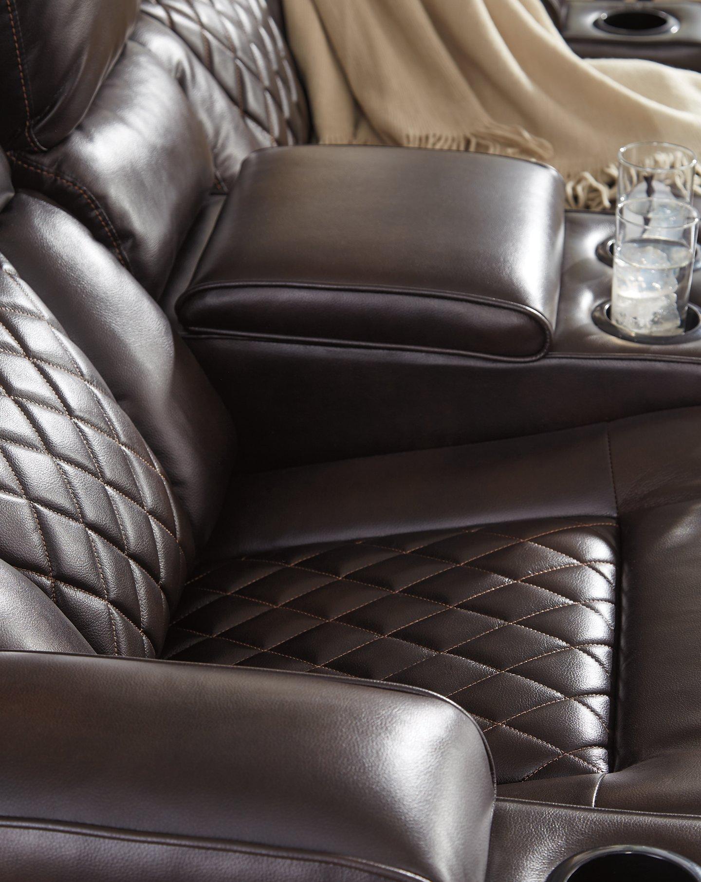Warnerton Power Reclining Loveseat with Console - Furniture & Design Outlet (Kalamazoo,MI)