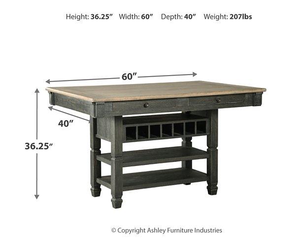 Tyler Creek Counter Height Dining Table - Furniture & Design Outlet (Kalamazoo,MI)
