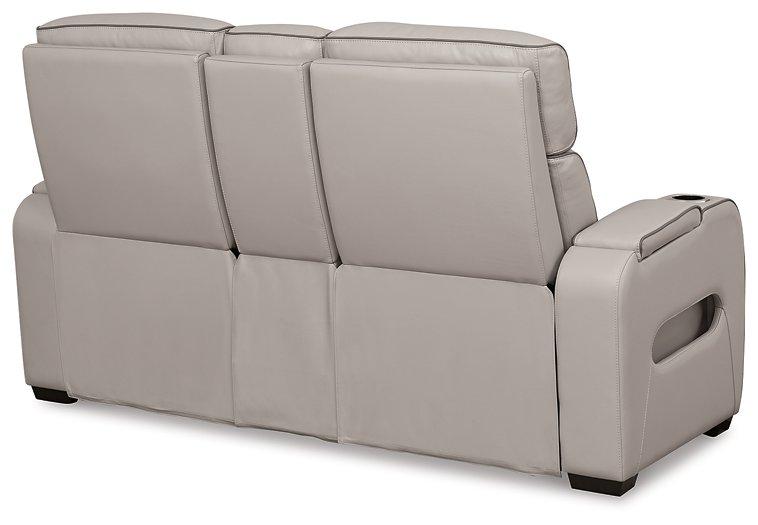 Boyington Power Reclining Loveseat with Console - Furniture & Design Outlet (Kalamazoo,MI)